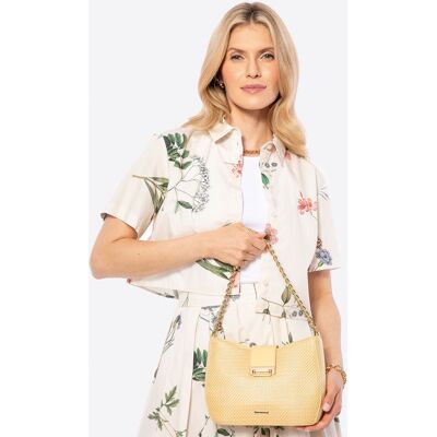 Wittchen Dames Crossbody Tas Geweven Geel Polypropyleen One Size Wittchen Dames Crossbody Tas Geweven Geel Polypropyleen One Size