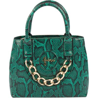 Faina Handtas Dames Groen Zwart One Size Faina Handtas Dames Groen Zwart One Size