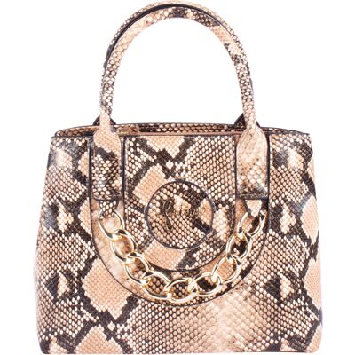 Faina Handtas Dames Camel zwart One Size Faina Handtas Dames Camel zwart One Size