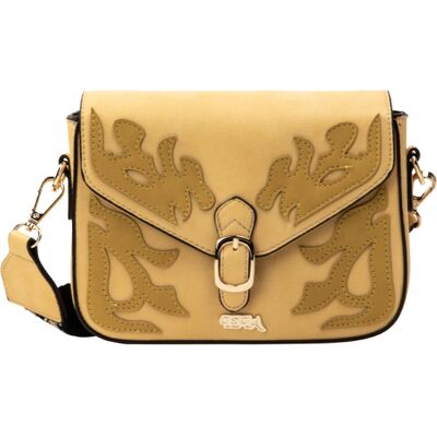 IZIA schoudertas Dames geel One Size IZIA schoudertas Dames geel One Size