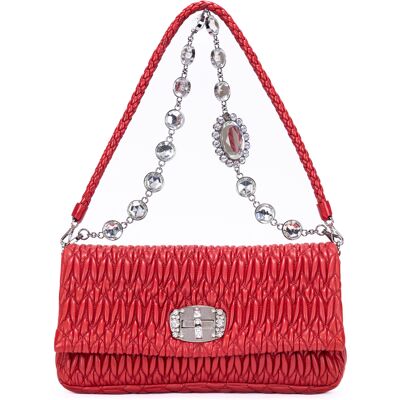 Miu Miu Pre-owned Crystal Cloque Clutch One Size Miu Miu Pre-owned Crystal Cloque Clutch One Size