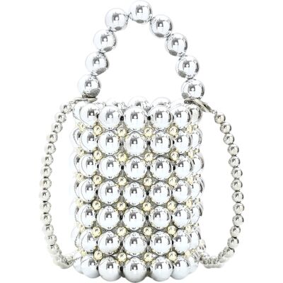 Mymo Handtas Dames zilver One Size Mymo Handtas Dames zilver One Size