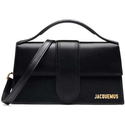 Jacquemus Le Grand Bambino Tas - Goud Logo One Size Jacquemus Le Grand Bambino Tas - Goud Logo One Size