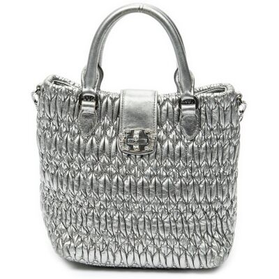 Miu Miu Pre-owned Small Turn Lock Crystal Tote Handtas One Size Miu Miu Pre-owned Small Turn Lock Crystal Tote Handtas One Size