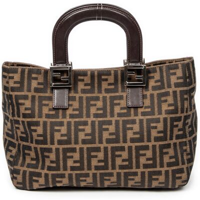 Fendi Pre-owned Small FF Open Tote Handtas One Size Fendi Pre-owned Small FF Open Tote Handtas One Size