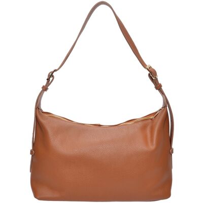Isabella Rhea Brown Rundleer Tas One Size Isabella Rhea Brown Rundleer Tas One Size