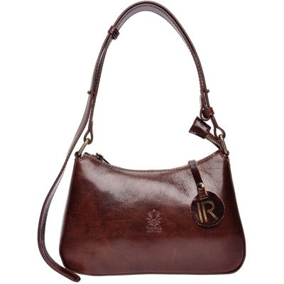 Isabella Rhea Bordeauxrood Rundleer Tas One Size Isabella Rhea Bordeauxrood Rundleer Tas One Size