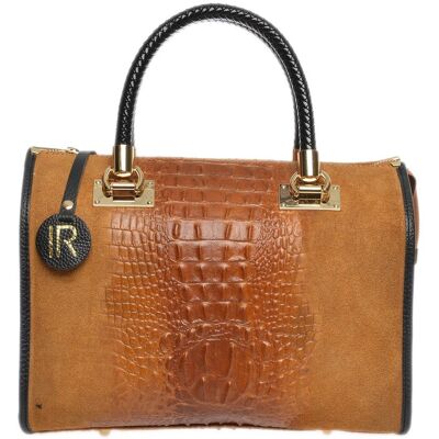Isabella Rhea Brown Rundleer Tas One Size Isabella Rhea Brown Rundleer Tas One Size