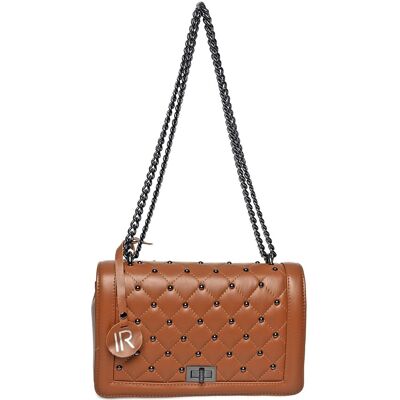 Isabella Rhea Brown Rundleer Tas One Size Isabella Rhea Brown Rundleer Tas One Size