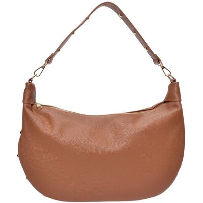 Isabella Rhea Brown Rundleer Tas One Size Isabella Rhea Brown Rundleer Tas One Size