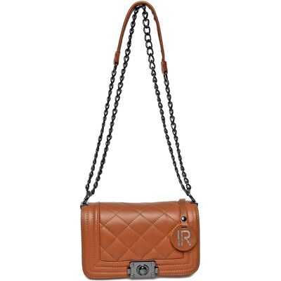 Isabella Rhea Brown Rundleer Tas One Size Isabella Rhea Brown Rundleer Tas One Size