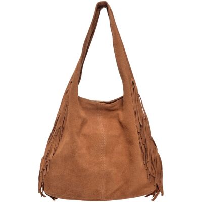 Isabella Rhea Brown Rundleer Tas One Size Isabella Rhea Brown Rundleer Tas One Size