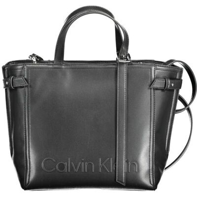 Calvin Klein Zwarte Polyester Dameshandtas One Size Calvin Klein Zwarte Polyester Dameshandtas One Size