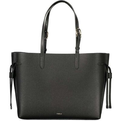 Furla Zwarte Leren Dameshandtas One Size Furla Zwarte Leren Dameshandtas One Size