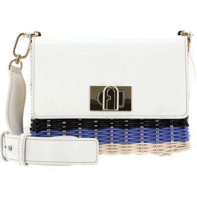Furla Schoudertas van riet met logo uit 1927 One Size Furla Schoudertas van riet met logo uit 1927 One Size