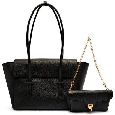 Coccinelle Double Beat Handtas Van Gestructureerd Leer One Size Coccinelle Double Beat Handtas Van Gestructureerd Leer One Size