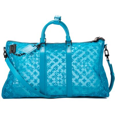 Louis Vuitton Pre-owned Ltd. Ed. Virgil Abloh Mesh Triangle Summer 2019 Keepall Bandouliere Reistas One Size Louis Vuitton Pre-owned Ltd. Ed. Virgil Abloh Mesh Triangle Summer 2019 Keepall Bandouliere Reistas One Size