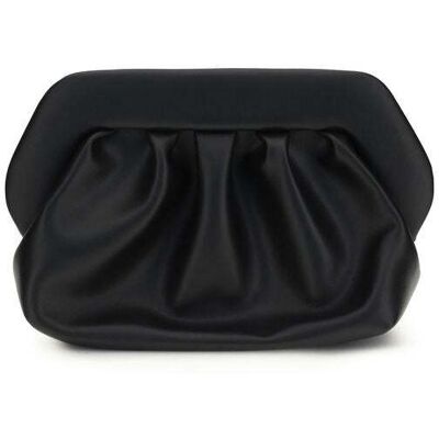 Themoire THEMOIRè Zwarte Polyethyleen Clutch Bag One Size Themoire THEMOIRè Zwarte Polyethyleen Clutch Bag One Size