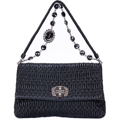 Miu Miu Pre-owned Medium Crystal Chain Flap Clutch schoudertas One Size Miu Miu Pre-owned Medium Crystal Chain Flap Clutch schoudertas One Size