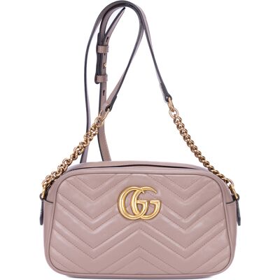 Gucci Pre-owned Small GG Marmont Chain Crossbody schoudertas One Size Gucci Pre-owned Small GG Marmont Chain Crossbody schoudertas One Size
