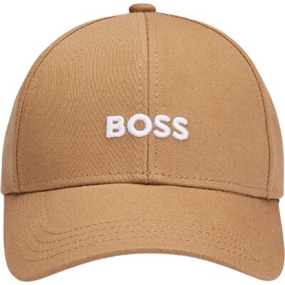 Boss Geborduurd logo katoenen baseballpet (Beige) One Size Boss Geborduurd logo katoenen baseballpet (Beige) One Size