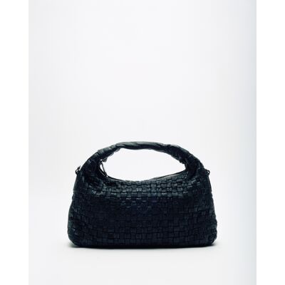 Nunoo Dandy gevlochten Zwart gewassen Tas One Size Nunoo Dandy gevlochten Zwart gewassen Tas One Size