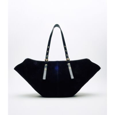 Nunoo Nora Suede Black w. Goud Tas One Size Nunoo Nora Suede Black w. Goud Tas One Size