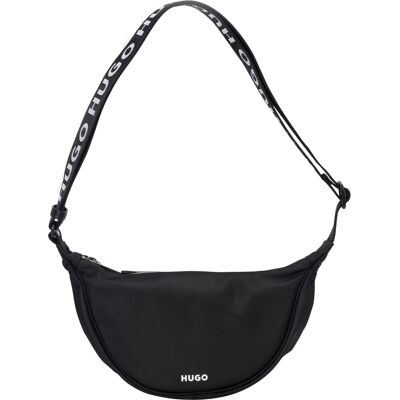 Hugo Bel Logo nylon festival-schoudertas (Zwart) One Size Hugo Bel Logo nylon festival-schoudertas (Zwart) One Size