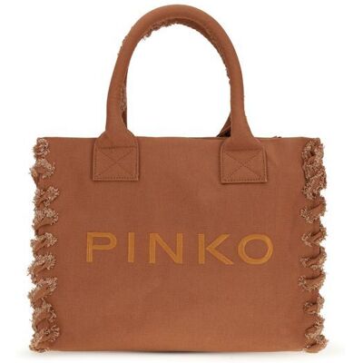 PINKO Bruine Katoenen Schoudertas One Size PINKO Bruine Katoenen Schoudertas One Size