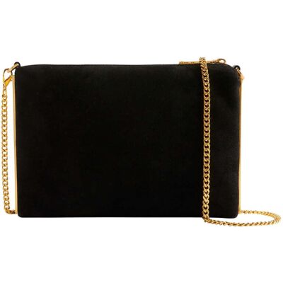 Ted Baker Jeiner Crossbodytas Van Suède In Zwart Met Staafdetail One Size Ted Baker Jeiner Crossbodytas Van Suède In Zwart Met Staafdetail One Size