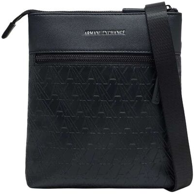 Armani Exchange Platte Schoudertas/Messengerbag, Zwart One Size Armani Exchange Platte Schoudertas/Messengerbag, Zwart One Size
