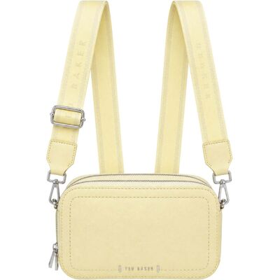 Ted Baker Linzie Webbing Leren Kleine Crossbody Cameratas In Lichtgeel One Size Ted Baker Linzie Webbing Leren Kleine Crossbody Cameratas In Lichtgeel One Size