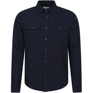 Mountain Warehouse Heren Overhemd met lange mouwen in molton (Marine) 3XL Mountain Warehouse Heren Overhemd met lange mouwen in molton (Marine) 3XL