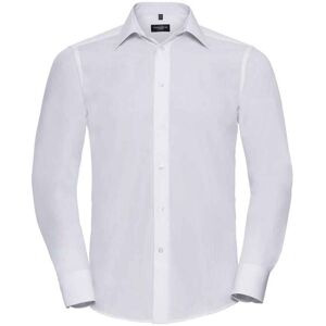 Russell Athletic Russell Collection Heren Poplin Getailleerd Formeel Overhemd Met Lange Mouwen (Wit) L Russell Athletic Russell Collection Heren Poplin Getailleerd Formeel Overhemd Met Lange Mouwen (Wit) L