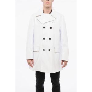 Maison Margiela MM14 Waterdichte trenchcoat met fluwelen kraag in wit IT 52 Maison Margiela MM14 Waterdichte trenchcoat met fluwelen kraag in wit IT 52