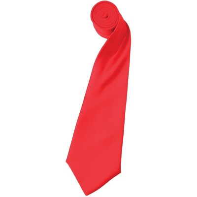 Premier Herensatineband (Smalblad) (Aardbeienrood) One Size Premier Herensatineband (Smalblad) (Aardbeienrood) One Size