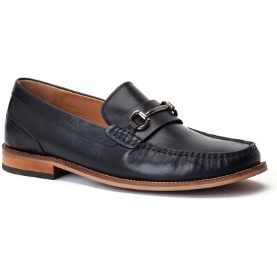 Base London Madison leren herenpantoffels zwart 44.5 Base London Madison leren herenpantoffels zwart 44.5