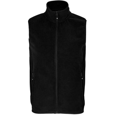 SOLS Uniseks Microfleece gerecyclede bodywarmer voor volwassenen (Zwart) 5XL SOLS Uniseks Microfleece gerecyclede bodywarmer voor volwassenen (Zwart) 5XL