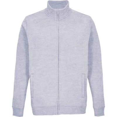 SOLS Cooper Marl Full Zip Jack voor volwassenen (Grijs) 3XL SOLS Cooper Marl Full Zip Jack voor volwassenen (Grijs) 3XL