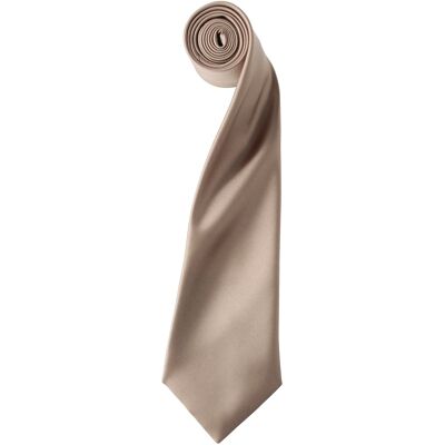 Premier Khaki Satijnen Smalle Tie - Tie Premier Khaki Satijnen Smalle Tie - Tie