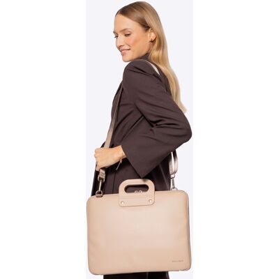 Wittchen Dames 15" Laptoptas in Imitatieleer, Beige, Eco-leer One Size Wittchen Dames 15" Laptoptas in Imitatieleer, Beige, Eco-leer One Size