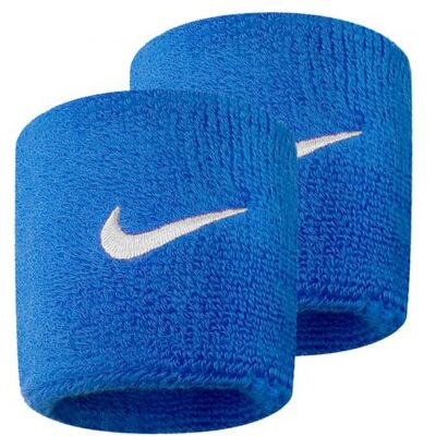 Nike Unisex Volwassenen Swoosh Polsband (Set van 2) (Koningsblauw) One Size Nike Unisex Volwassenen Swoosh Polsband (Set van 2) (Koningsblauw) One Size