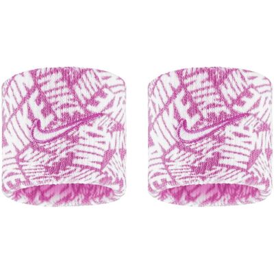 Nike Klassieke Swoosh Dri-FIT Polsband (Roze/Wit) One Size Nike Klassieke Swoosh Dri-FIT Polsband (Roze/Wit) One Size
