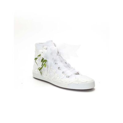 Forever & Always Sylvara Bloemen Kant Lint Bruids Hoge Sneaker 37 Forever & Always Sylvara Bloemen Kant Lint Bruids Hoge Sneaker 37