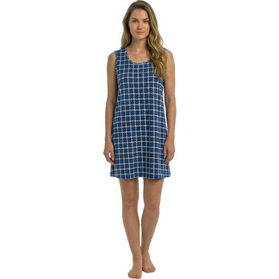 Kisses&Love Dames Mouwloze Katoenen Nachtjapon KL45400 2XL Kisses&Love Dames Mouwloze Katoenen Nachtjapon KL45400 2XL