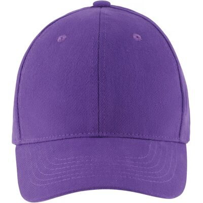 SOLS Buffalo 6 panel baseballpet (Donkerpaars) One Size SOLS Buffalo 6 panel baseballpet (Donkerpaars) One Size