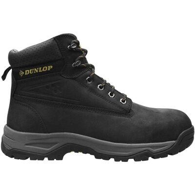 Dunlop Veiligheidslaarzen voor heren van nubuck met stalen neus (Zwart) 40.5 Dunlop Veiligheidslaarzen voor heren van nubuck met stalen neus (Zwart) 40.5