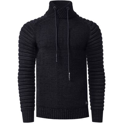Rusty Neal Biker Chunky trui met hoge kraag M Rusty Neal Biker Chunky trui met hoge kraag M