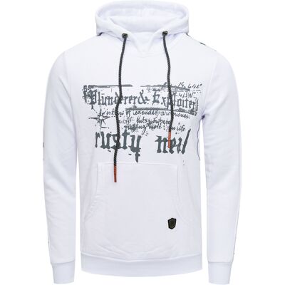 Rusty Neal Sweatshirt met capuchon en print aan de voorkant L Rusty Neal Sweatshirt met capuchon en print aan de voorkant L