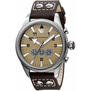 Emporio Armani Herenhorloge Kwarts Zilver & Bruin One Size Emporio Armani Herenhorloge Kwarts Zilver & Bruin One Size